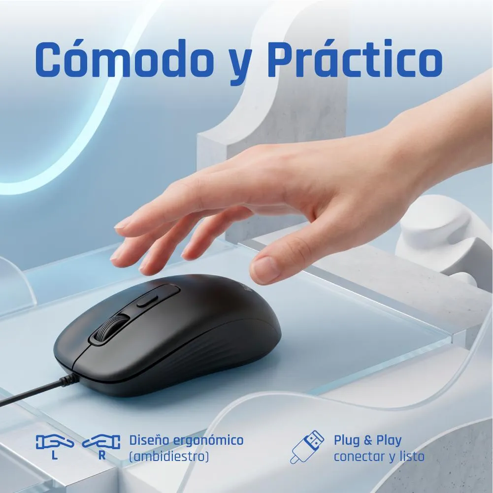iggual Ratón USB OFFICE-ESSENTIAL-4D 2400DPI - Imagem de Detalhe 5