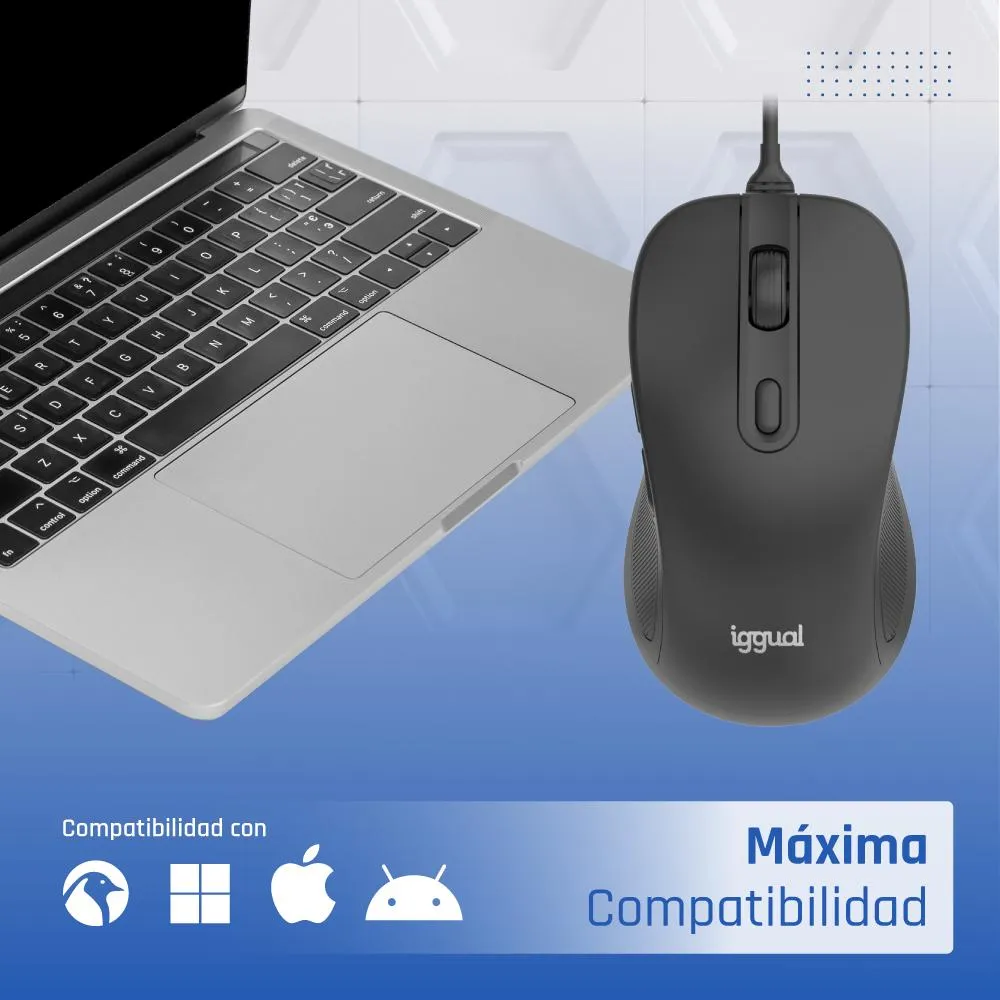 iggual Ratón USB OFFICE-ELITE-PRO-6D 3600DPI - Imagem de Detalhe 4