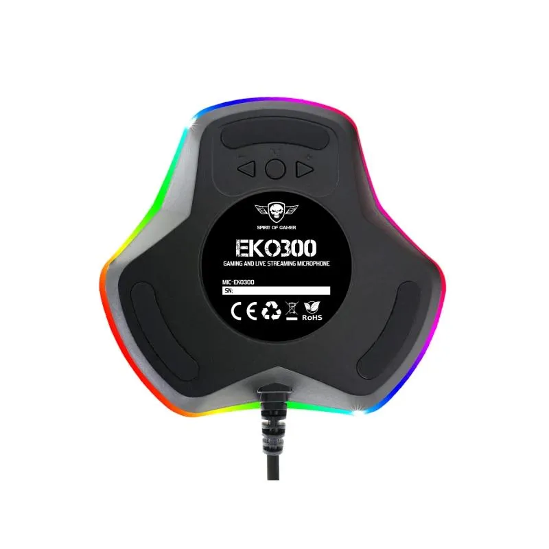 Spirit of Gamer Microfono Eko 300 Negro - Imagem de Detalhe 1