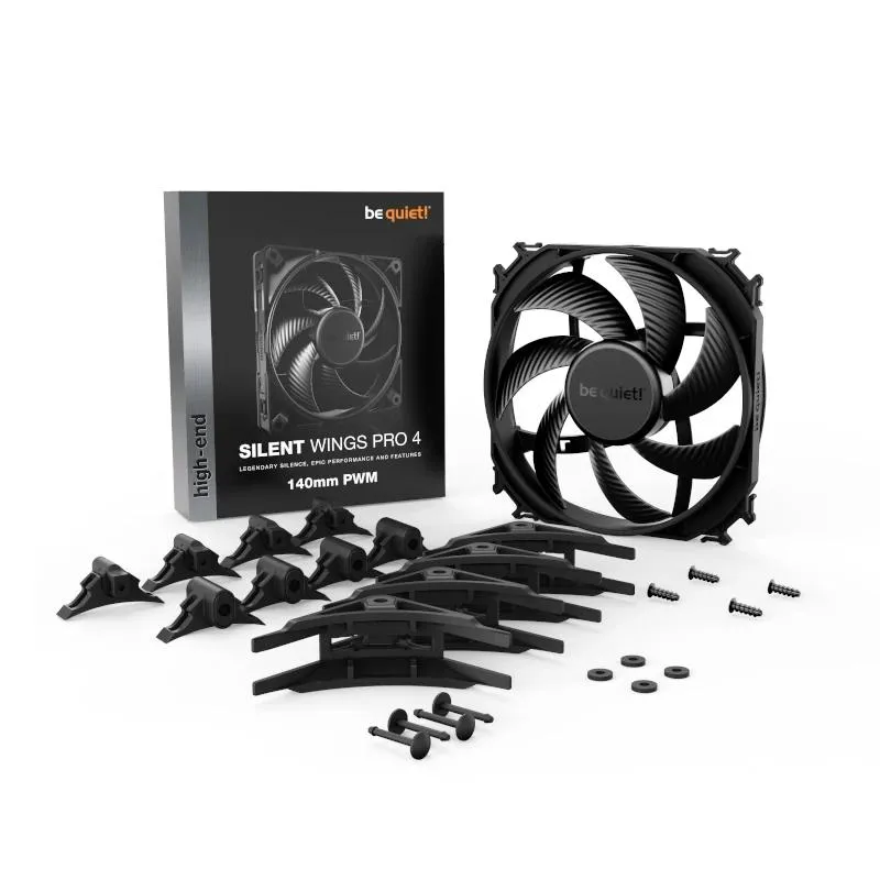 be quiet! Ventilador Silent Wings Pro 4 140mm Negr - Imagem de Detalhe 2
