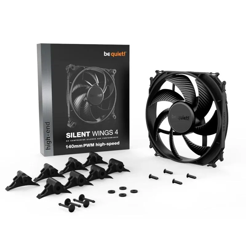 be quiet! Ventilador Silent Wings 4 140mm Negro - Imagem de Detalhe 2