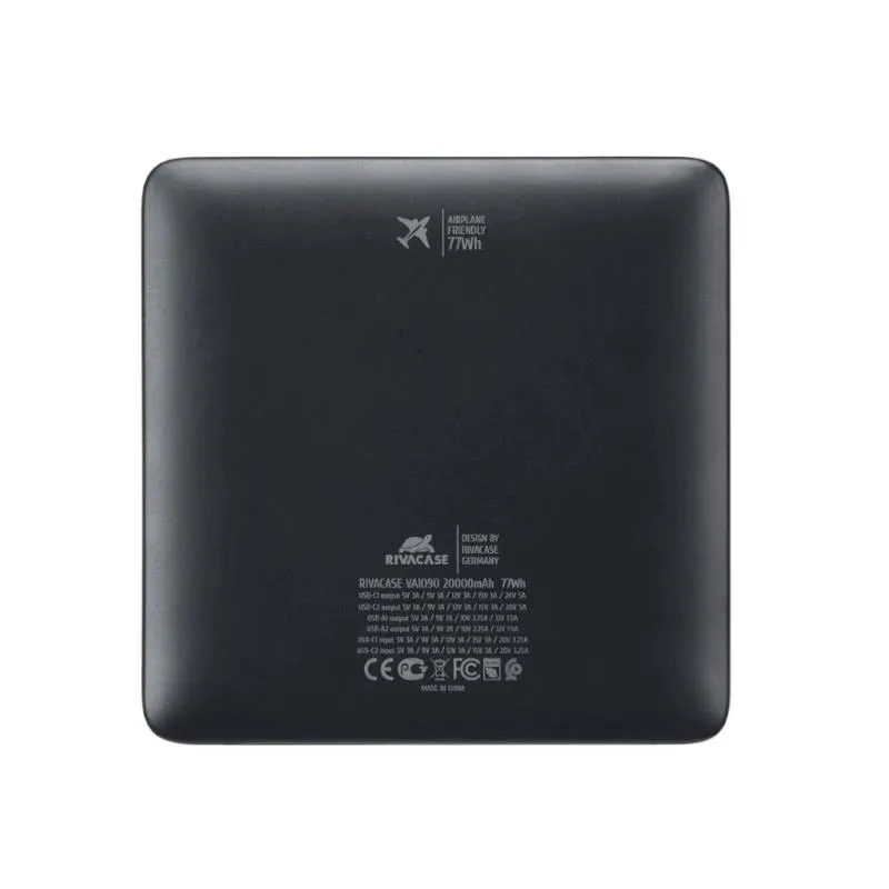 RIVACASE VA1090 powerbank 20000mAh Turbo PD 100W - Imagem de Detalhe 3