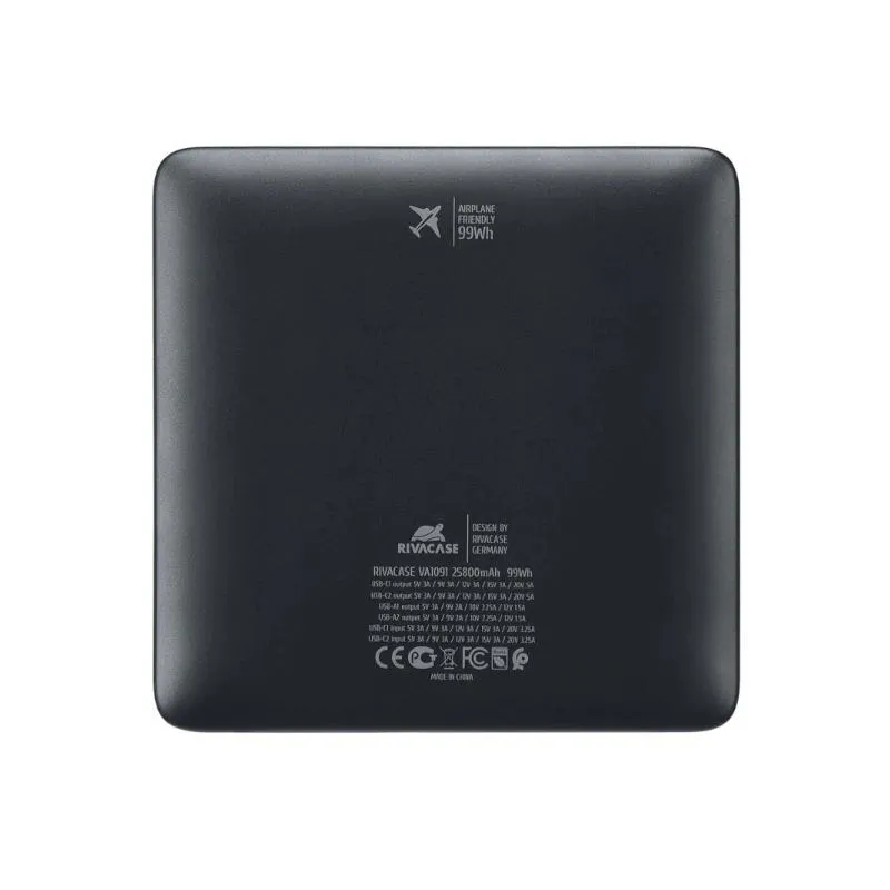 RIVACASE VA1091 powerbank 25800mAh Turbo PD 100W - Imagem de Detalhe 3