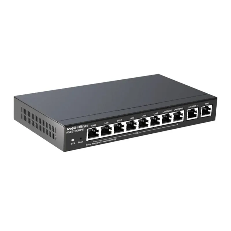 Reyee Desktop 10-port full gigabit router, providi - Imagem de Detalhe 1