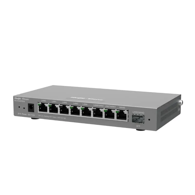 Reyee Desktop 9-port cloud management router , inc - Imagem de Detalhe 1