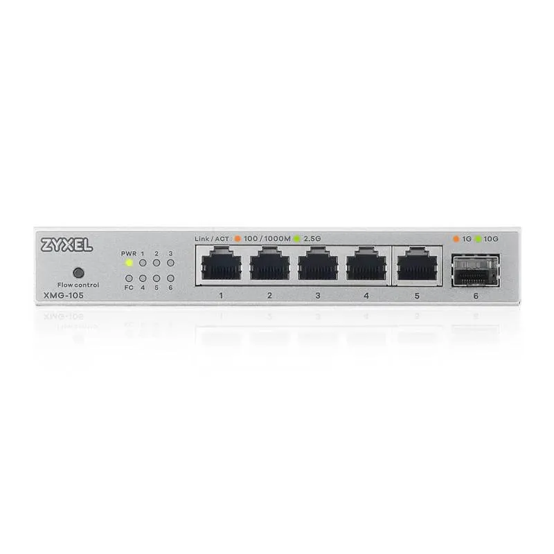 Zyxel XMG-105 Switch 5x2,5mGb 1xSFP+ Desktop - Imagem de Detalhe 2