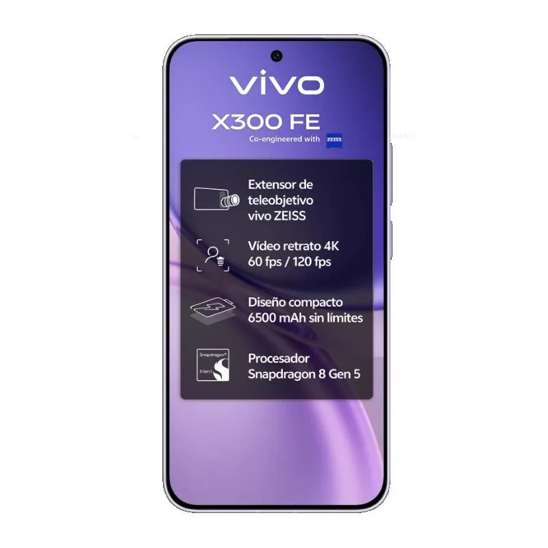 VIVO X300 FE 5G purple + Ch90w + Kit fotografico - Imagem de Detalhe 2