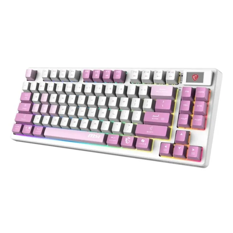 Msi Teclado FORGE GK600 TKL W VIOLET ES BT - Imagem de Detalhe 2