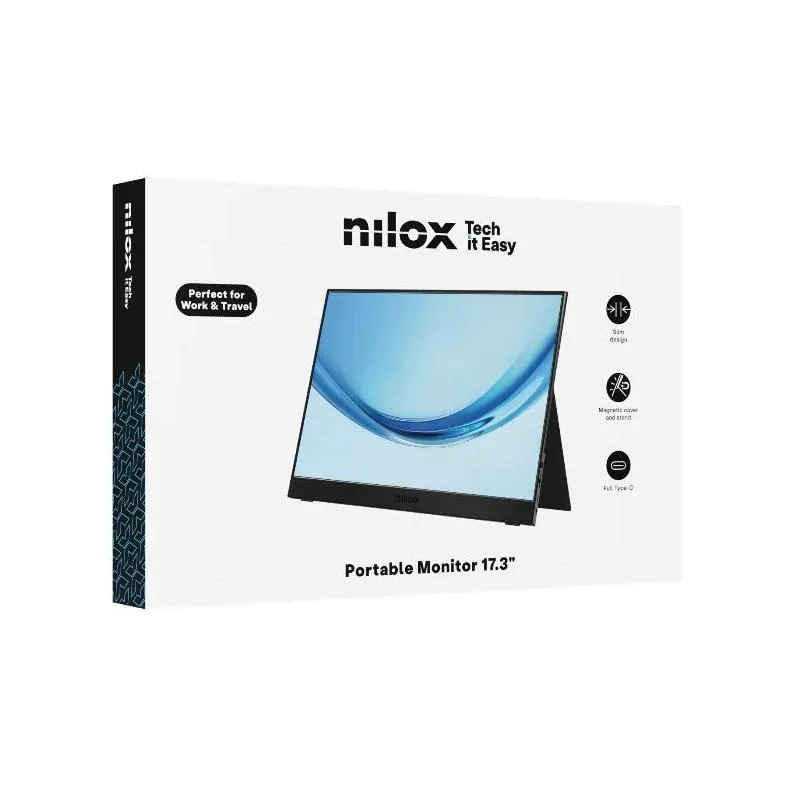 Nilox NXMP17FHD601 Monitor Portátil 17.3" 60Hz MM - Imagem de Detalhe 1