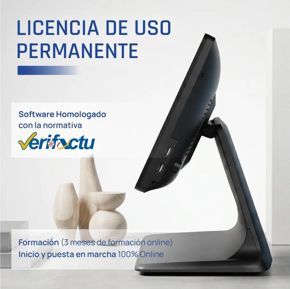 iggual TPV 15,6" N100 8+256GB W11Pro + Software - Imagem de Detalhe 2