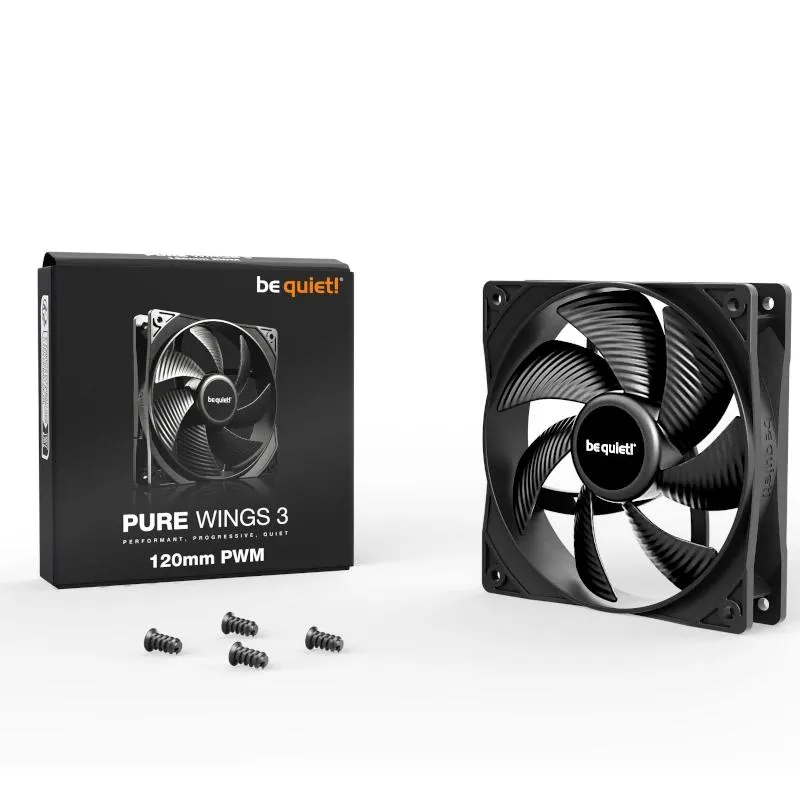 be quiet! Ventilador Pure Wings 3 120mm Negro - Imagem de Detalhe 2