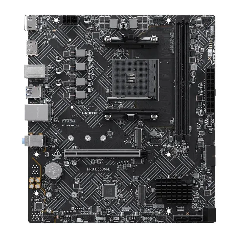 MSI Placa Base PRO B550M-B mATX AM4 - Imagem de Detalhe 1