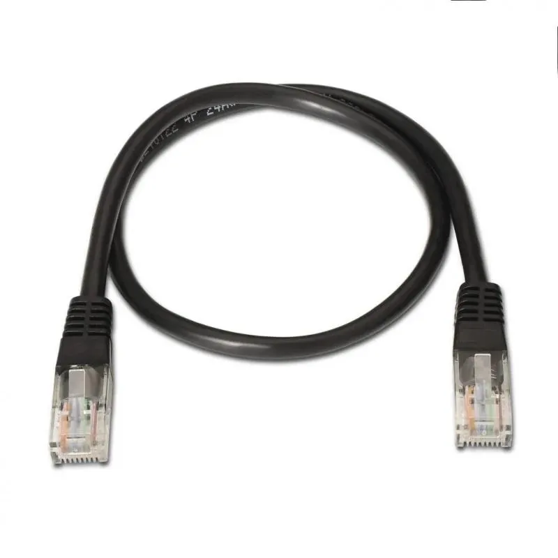 Aisens Latiguillo RJ45 CAT.6 UTP AWG24 negro 1.0m - Imagem de Detalhe 1