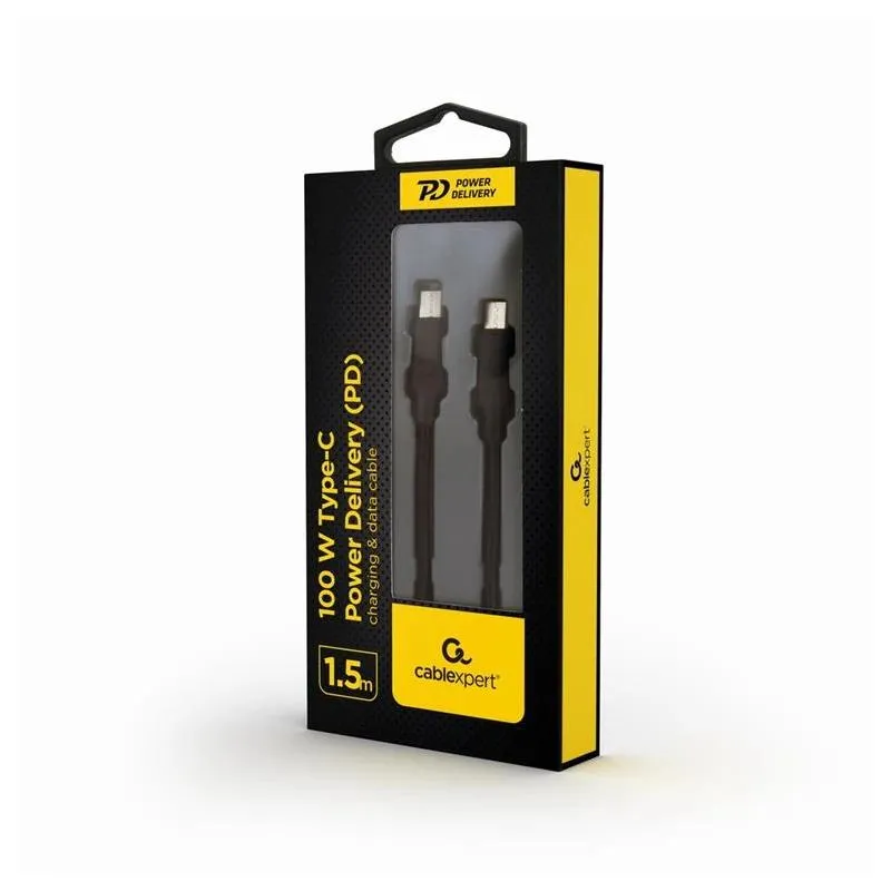Gembird Cable carga y datos USB-C,PD 100 W, 1,5 m - Imagem de Detalhe 1