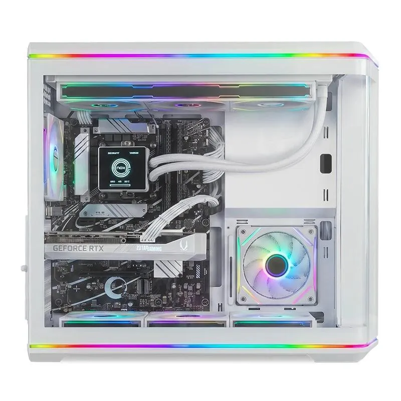 NOX Semitorre ATX Hummer Anvil Cristal Curv Blanco - Imagem de Detalhe 1