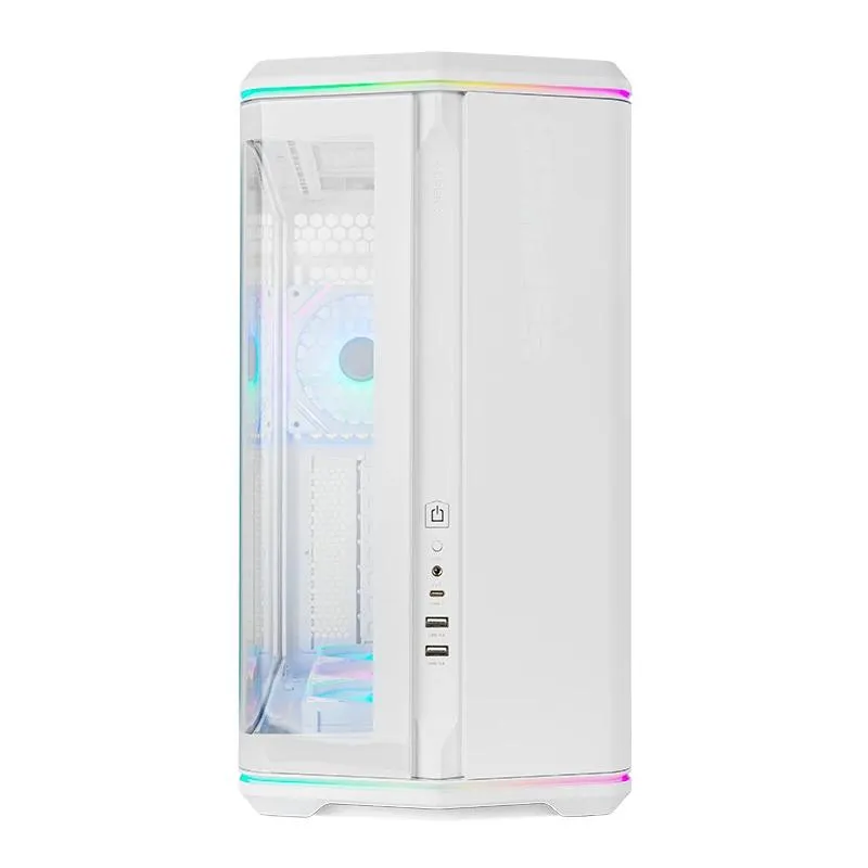 NOX Semitorre ATX Hummer Anvil Cristal Curv Blanco - Imagem de Detalhe 2