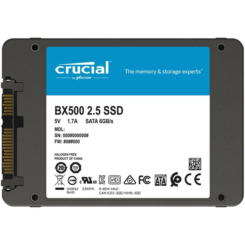 Crucial CT240BX500SSD1 BX500 SSD 240GB 2.5" Sata3 - Imagem de Detalhe 18