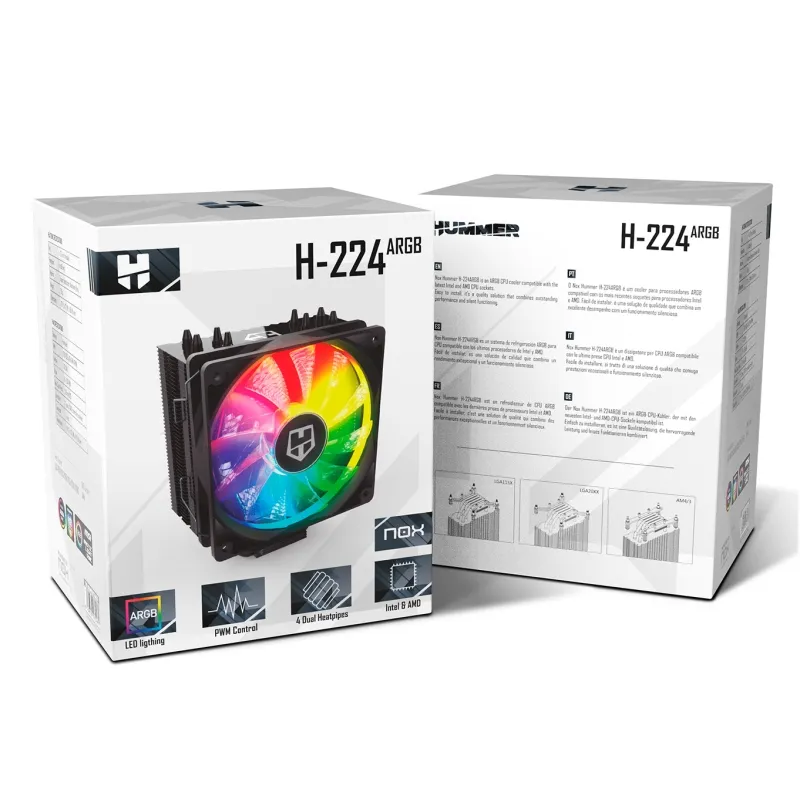 Nox Refrigeración CPU Hummer H-224 ARGB - Imagem de Detalhe 18