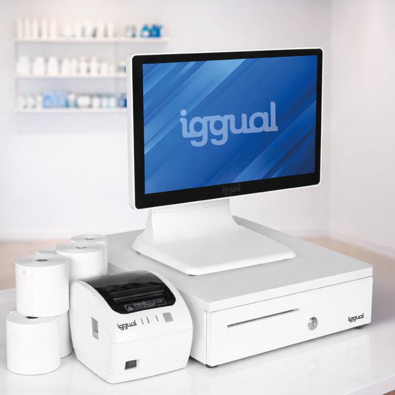 Pack completo TPV blanco 15,6"  N100 30PW EASY80W - Imagem de Detalhe 8