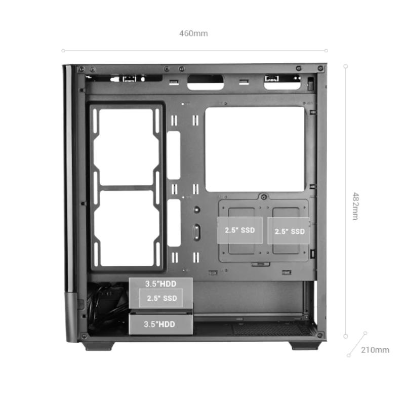 MARS GAMING Caja ATX Pantalla IPS 7,2" - Imagem de Detalhe 9