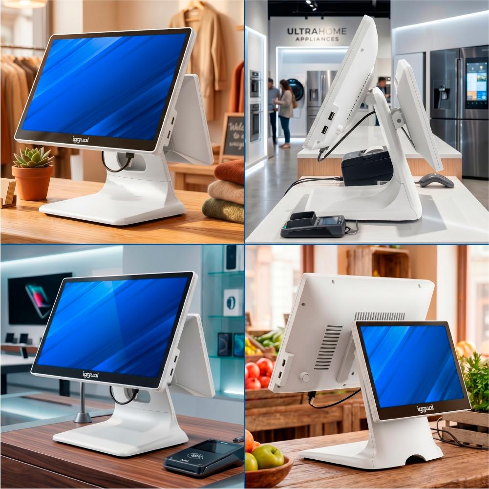 iggual TPV dual 15,6+11'6 i5 8350U 8+256G W11 Blan - Imagem de Detalhe 7