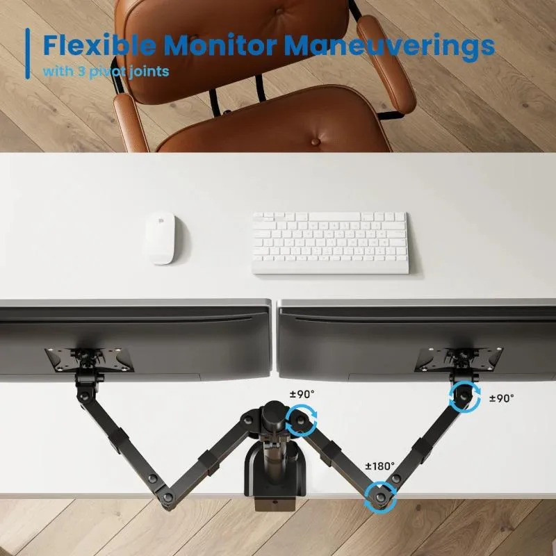 EWENT EW1512 Suporte de mesa para 2 monitores 13-32" - Imagem de Detalhe 9
