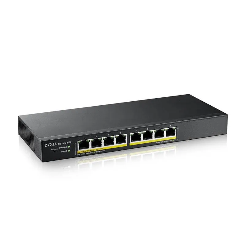 ZyXEL GS1915-8EP Smart Switch 8xGbE PoE 60W Nebula - Imagem de Detalhe 11
