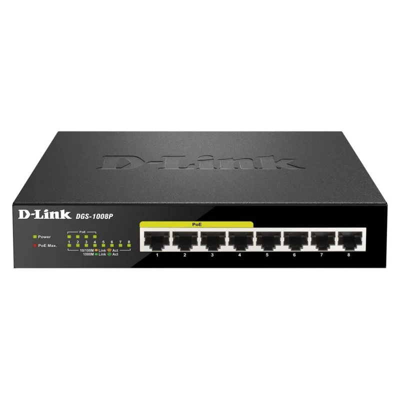 D-Link DGS-1008P Switch 8xGB 4xPoE - Imagem de Detalhe 11