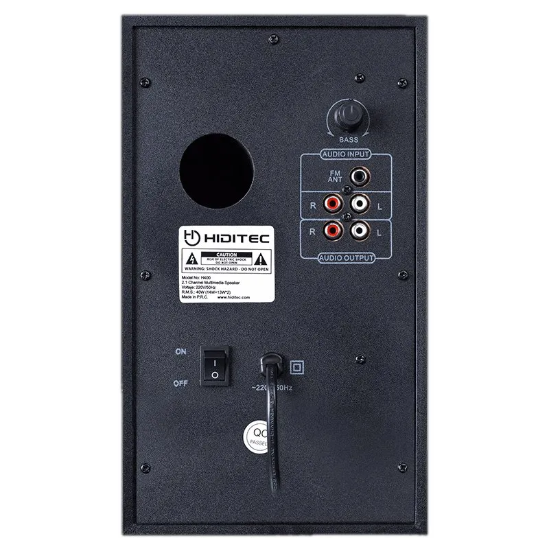 Hiditec Altifalantes 2.1 Multimédia H400 40W Blt Radi - Imagem de Detalhe 12