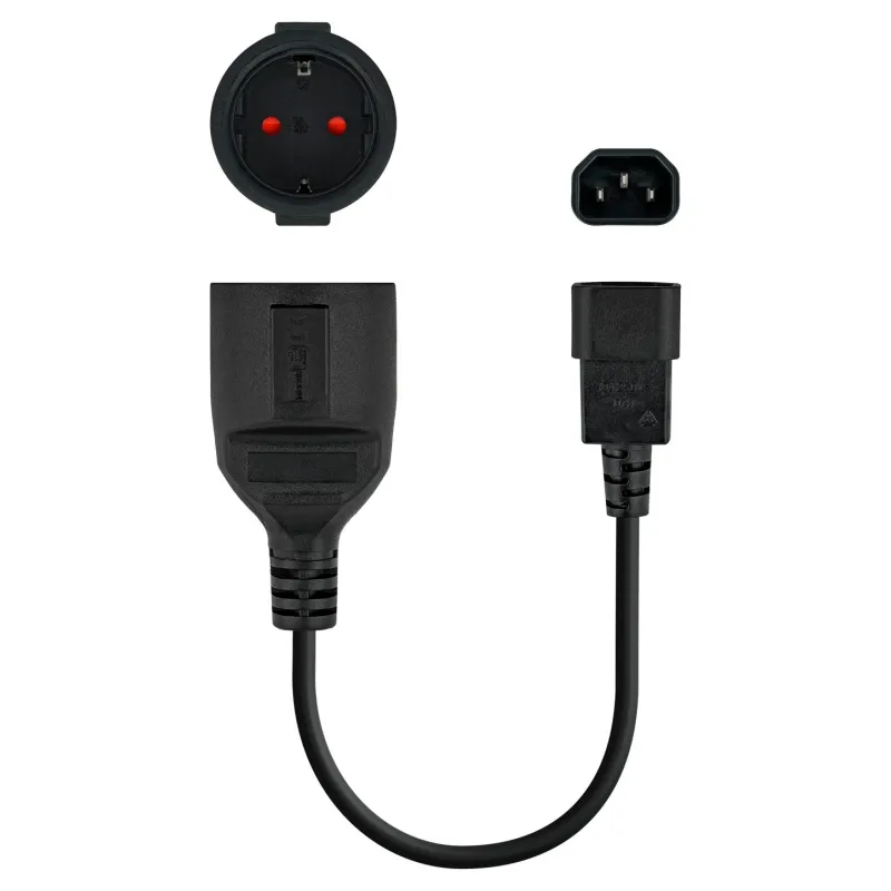 Nanocable Adaptador de Cabo C14/M a CEE7/H 25cm - Imagem de Detalhe 8