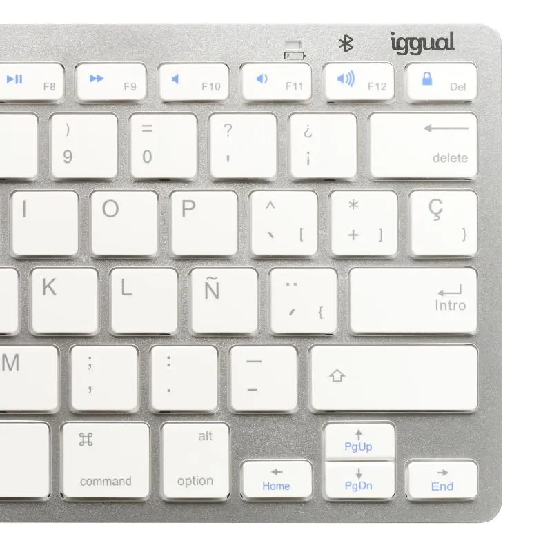 iggual Teclado Bluetooth Slim TKL-BT prata 2 canal - Imagem de Detalhe 14