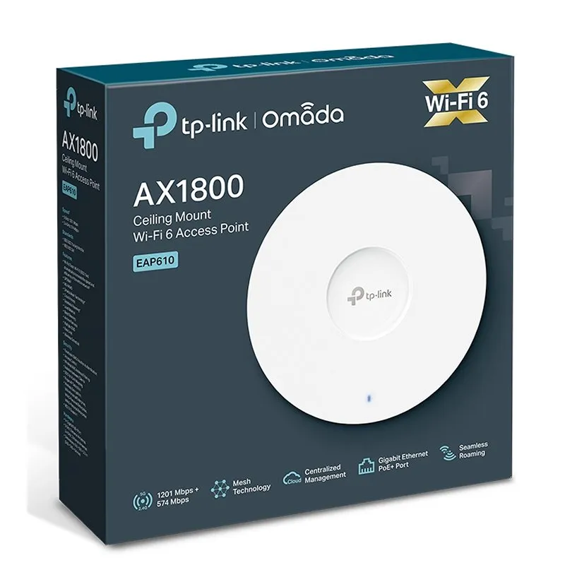TP-Link EAP610 AP WiFi6 AX1800 Teto Dual 1xGbE - Imagem de Detalhe 13