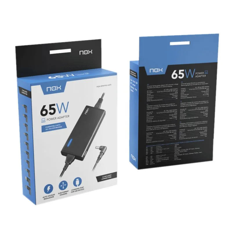 Nox Carregador para portátil 65W USB - Imagem de Detalhe 18