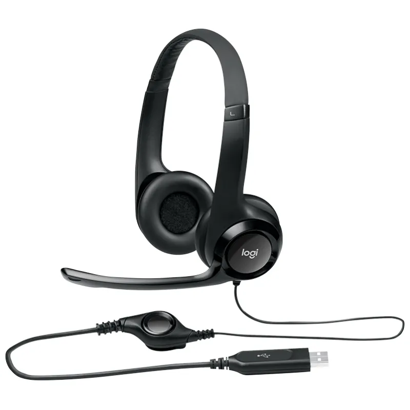 Logitech Auricular+Mic H390 USB Preto - Imagem de Detalhe 16