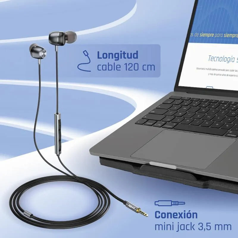 iggual Auriculares com micro intrauditivos 3,5 mm - Imagem de Detalhe 37
