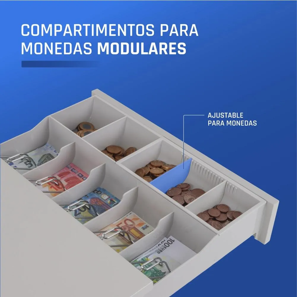 iggual Cajón portamonedas IRON-30W 42cm 5+5 branco - Imagem de Detalhe 47