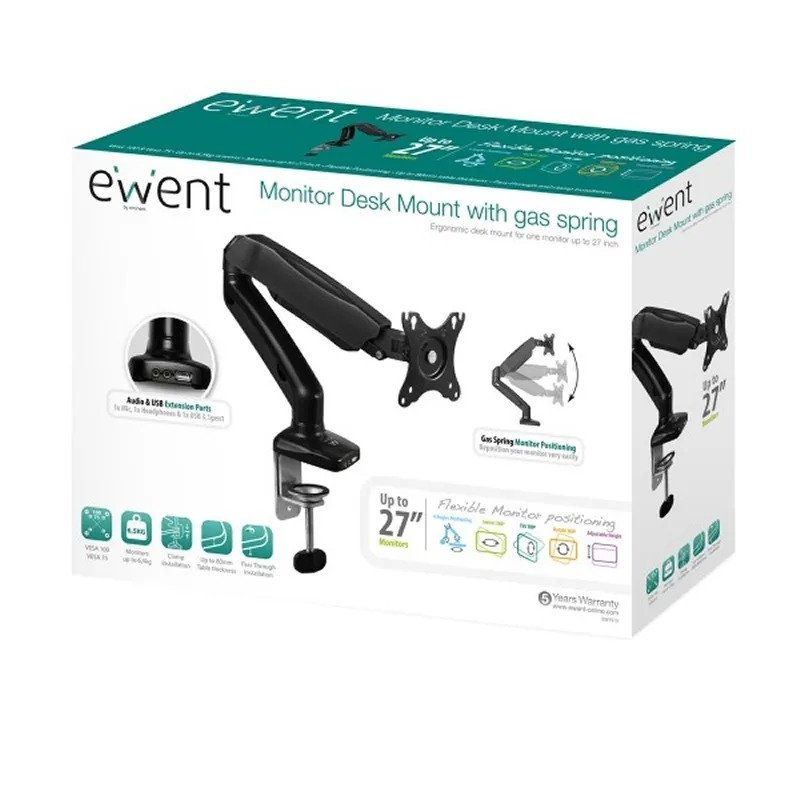 EWENT EW1515 Sop.TV Mesa Gas 1 Moni.27"-34" USB-Mi - Imagem de Detalhe 21