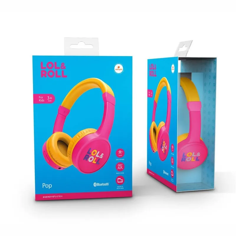 Energy Lol&Roll Auriculares Pop Kids Bt Rosa - Imagem de Detalhe 10