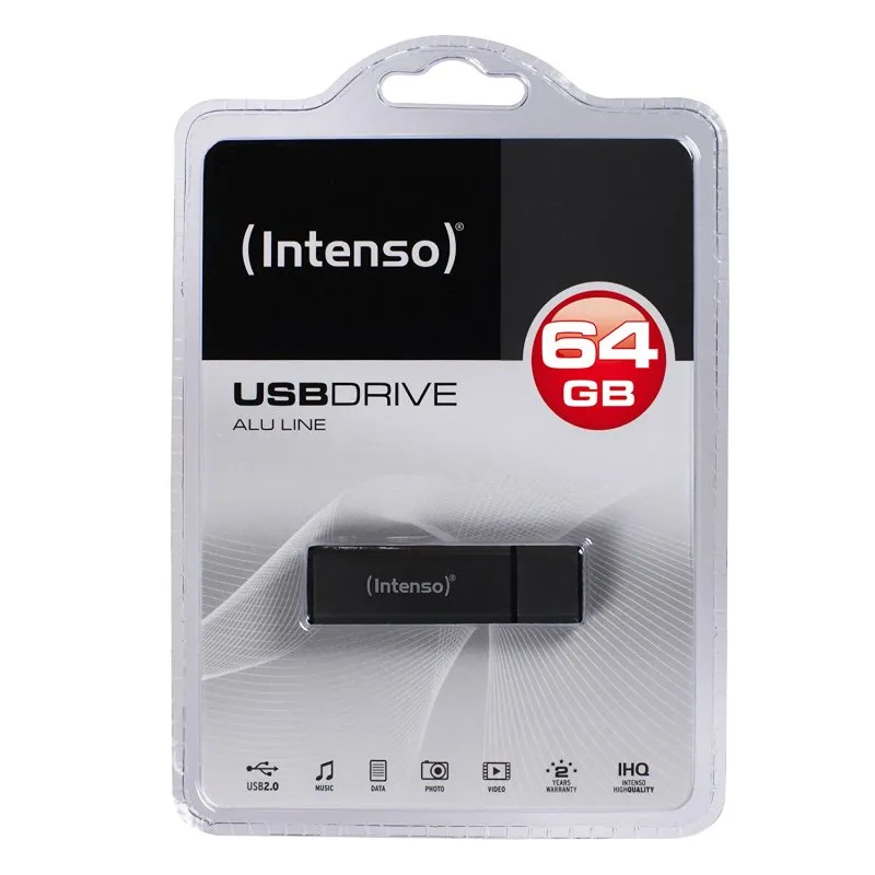 Intenso 3521491 Lápiz USB 2.0 Alu 64GB Antracite - Imagem de Detalhe 18