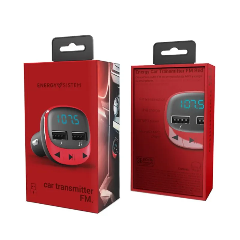 Energy Sistem Transmissor FM Carro Vermelho (microSD, MP3) - Imagem de Detalhe 27
