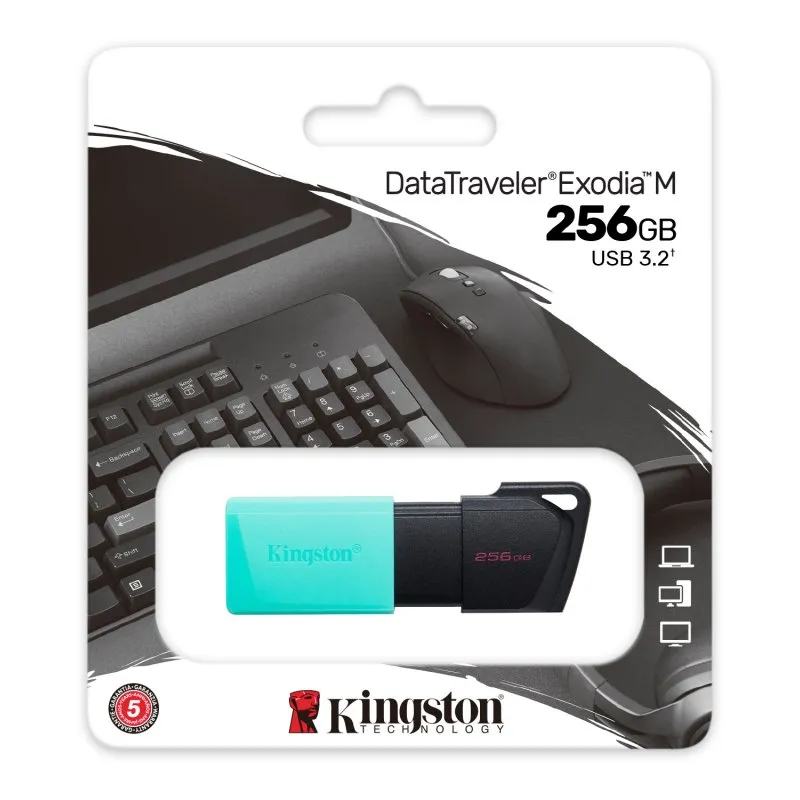 Kingston DataTraveler DTXM 256GB USB 3.2 Gen1 Turquesa - Imagem de Detalhe 18