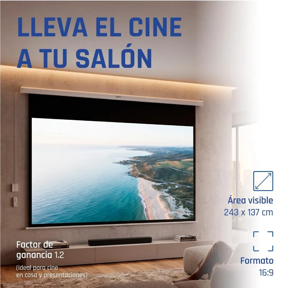 iggual Ecrã elétrico 16:9 110" 243x137 cm - Imagem de Detalhe 64