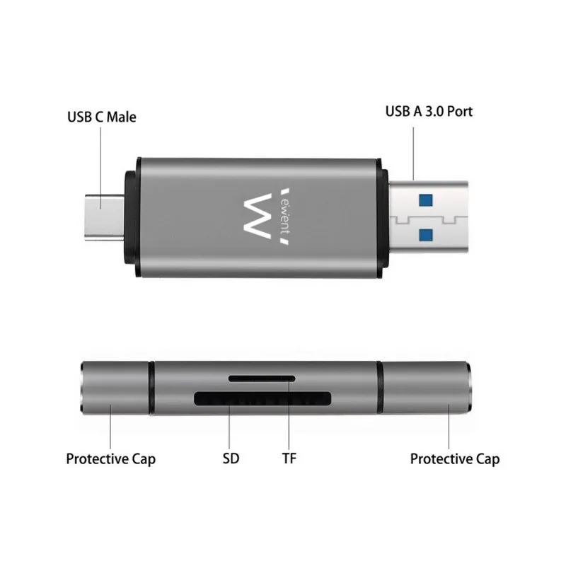 EWENT EW1075 Leitor de cartões compacto USB3.1 Gen 1 Todos - Imagem de Detalhe 10