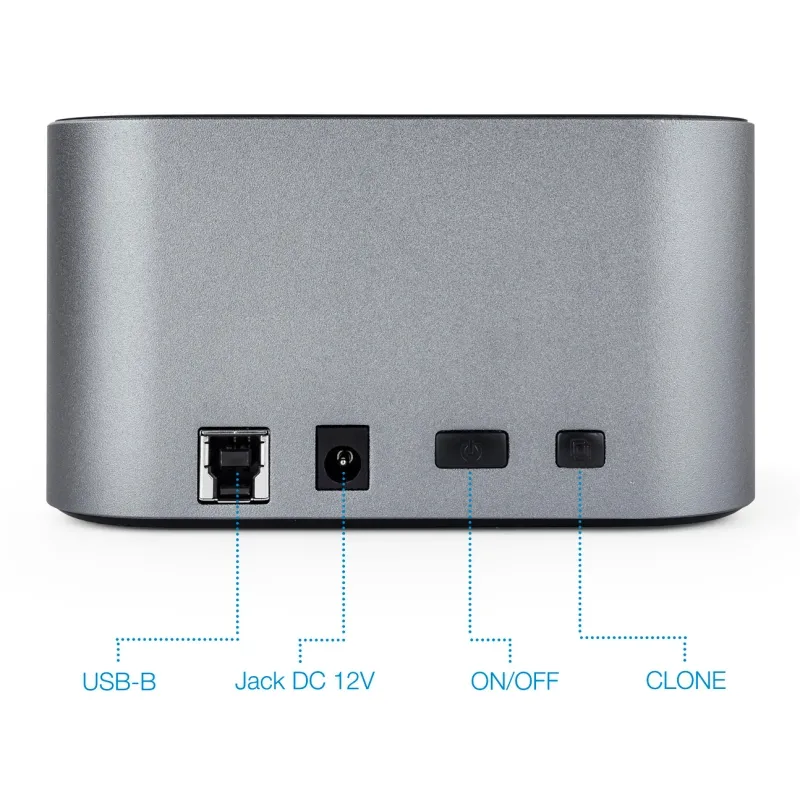 Tooq TQDS-805G Estação de Docagem Dupla Baía HDD Cinza - Imagem de Detalhe 29