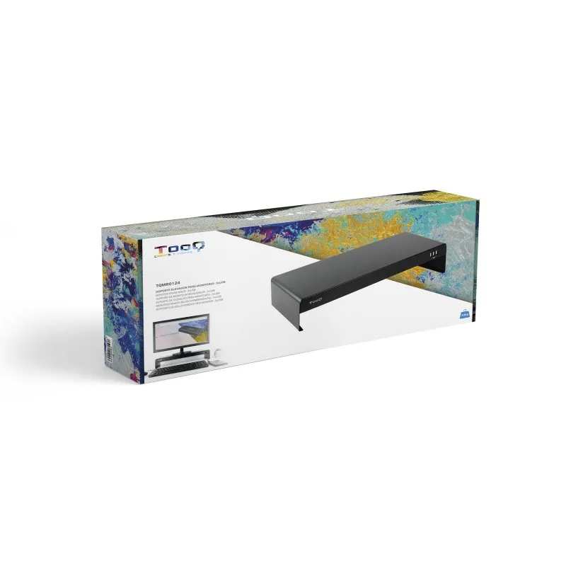 Tooq Suporte elevador monitor/portátil 3xUSB preto - Imagem de Detalhe 30