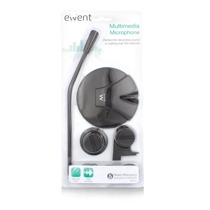 Ewent EW3550 Microfone Multimedia Preto - Imagem de Detalhe 22