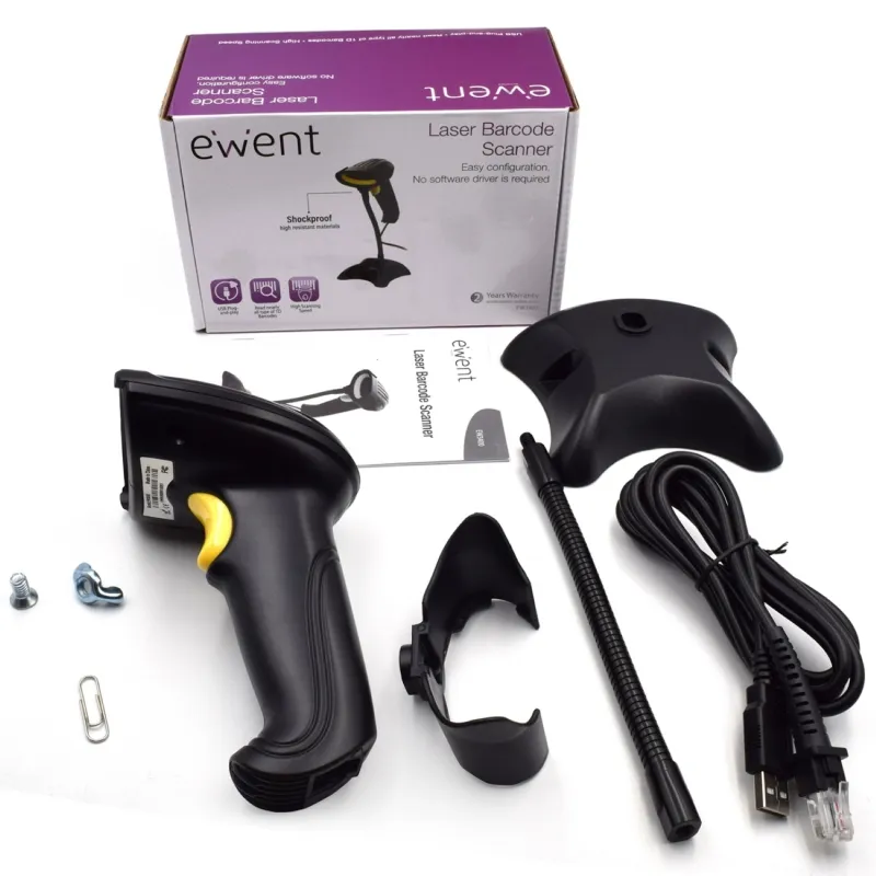 Ewent Lector de código de barras EW3400 1D Laser USB - Imagem de Detalhe 33