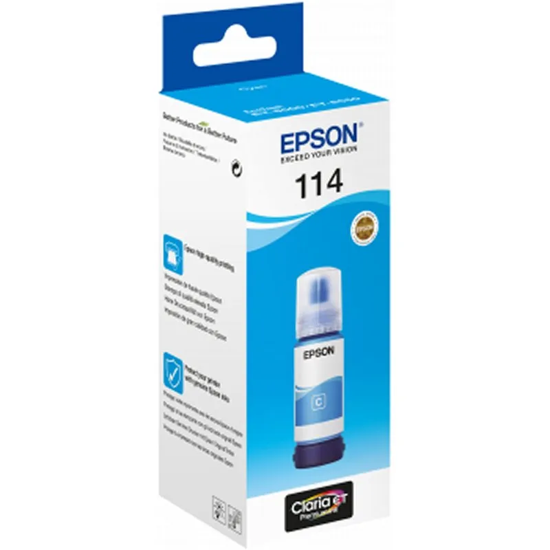 Epson Botella Tinta Ecotank 114 Ciano - Imagem de Detalhe 12