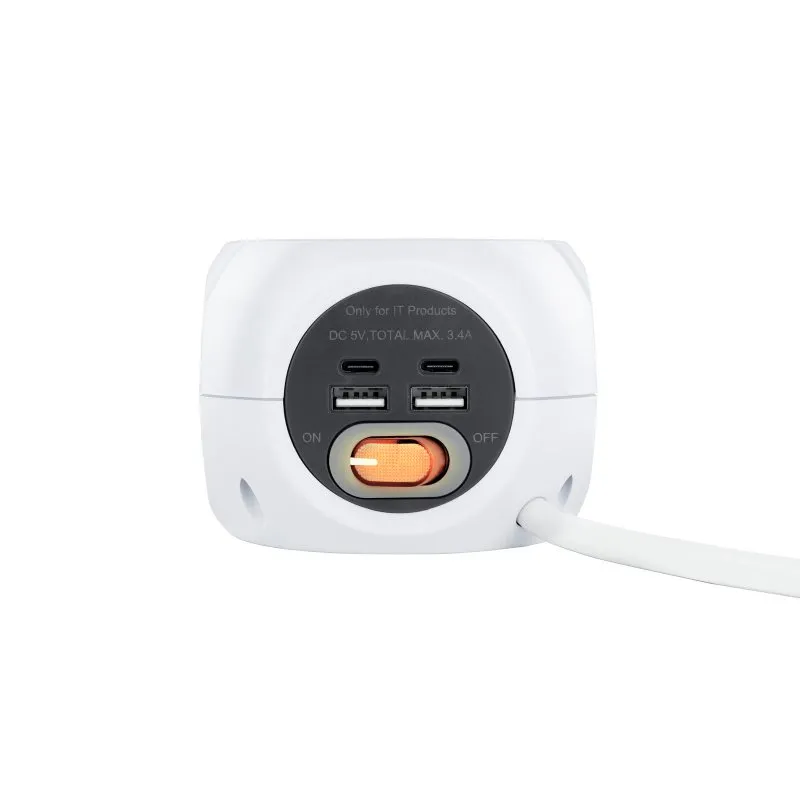 Nanocable Base de tomadas com 4 USB Branco - Imagem de Detalhe 23