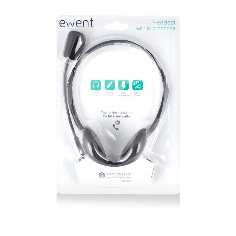 EWENT EW3563 Auriculares + Microfone Estéreo - Imagem de Detalhe 34